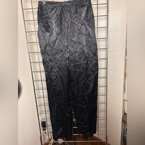 Vintage Women's Black Satin Pants